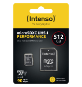 microSDXC 512GB C10 UHS-I U1 Performance Adapte