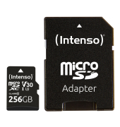 microSDXC 256GB C10 UHS-I Professional + Adapter