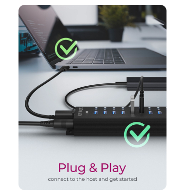 IB-HUB1717-U3 16+1 port USB Hub