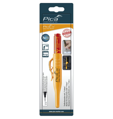 Pica INK Tieflochmarker rot - SB