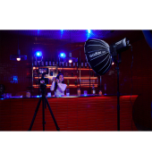Litemons LA600Bi schwarz LED Panel Licht Bi-Color