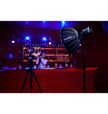 Litemons LA600Bi schwarz LED Panel Licht Bi-Color