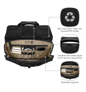 Legacy Black Series 16 Laptop Briefcase black