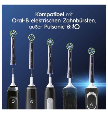 Aufsteckb&uuml;rsten schwarz Pro CrossAction 10er