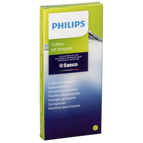 Philips Original CA6704/10 Kaffeefettlöser, 6 Tabletten für Philips, Saeco und andere Kaffeevollautomaten