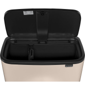 M&uuml;lleimer Bo Touch Bin 11 + 23 L Soft Beige