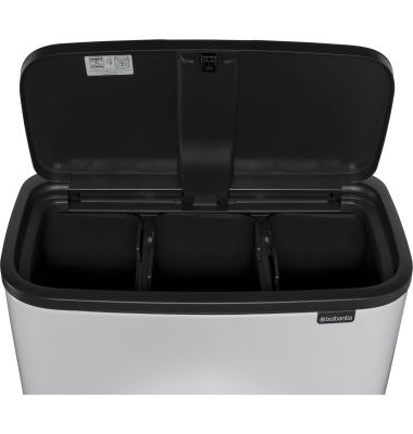 M&uuml;lleimer Bo Touch Bin weiss, 3 x 11 L