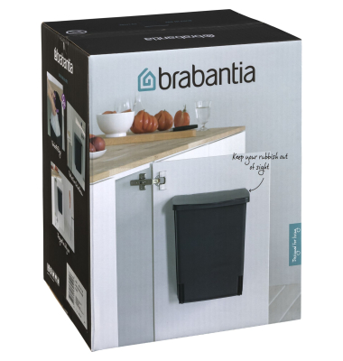 Einbaum&uuml;lleimer 10 L Black
