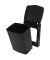 Einbaum&uuml;lleimer 10 L Black