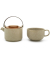 Tea-for-one Umea beige Akazienholzdeckel 142024
