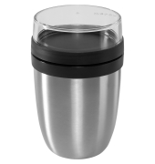 Thermo-Lunchpot Ellipse Edelstahl Nordic Black 500+200ml