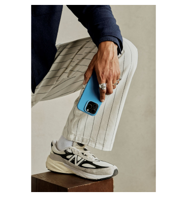 AntiMicrobial Silicone Backc. iPhone 16 Pro Max L. Blue