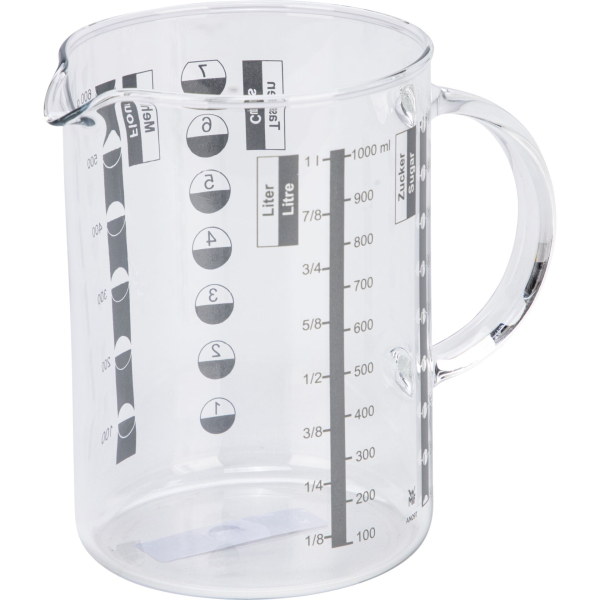 WMF Gourmet Messbecher 1 l – hitzebeständiger Glas-Messbecher