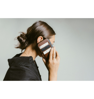 Modern Leather Folio iPhone 16 Pro Brown