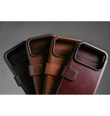 Modern Leather Folio iPhone 17 Pro Max Black Horween