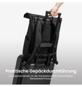 Navigator-T61 25L-30L Rolltop Backpack black