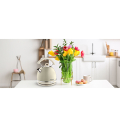 Wasserkocher 2877CR, beige/silber, 2000 Watt, 1,7 Liter