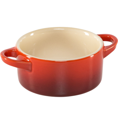 4x1 Le Creuset Mini Braeterset m.Deckel 10x5cm kirschrot