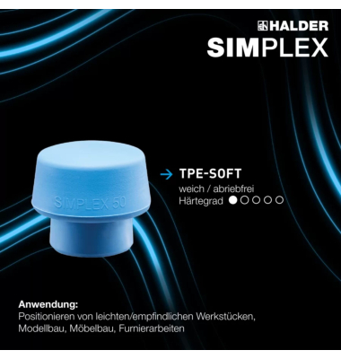 SIMPLEX-Schonhammer 50 TPE-soft Superplatik