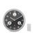  Wanduhr 13149, schwarz/silber