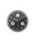  Wanduhr 13149, schwarz/silber