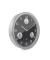  Wanduhr 13149, schwarz/silber
