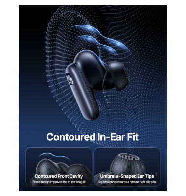 Inspire XP1 True Wireless Earbuds Cosmic Black