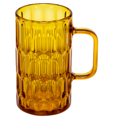 VANITY Bierglas aus Acryl, Saffron yellow