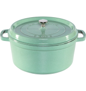 La Cocotte 28cm rund, salbei, Gusseisen