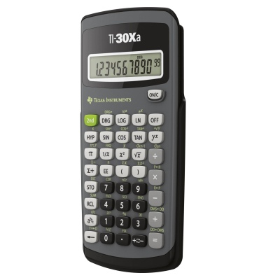 Schulrechner TI-30 Xa Batterie Sprache: FI, SV, DE, FR, EN, PT
