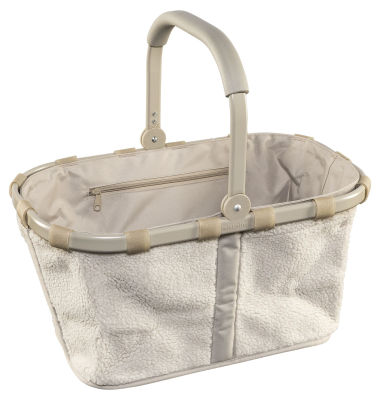 Einkaufstasche Carrybag, Teddy Sand, BK1042, 22 Liter, au&szlig;en 48x29x28cm, Polyester (Recycling-PET), beige