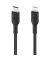 LightningUSB-C Kabel 1m ummantelt, mfi zert., schwarz