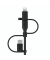 BOOST Charge Univ. Kabel 1,2m Lightn.MicroUSB-C - USB-A