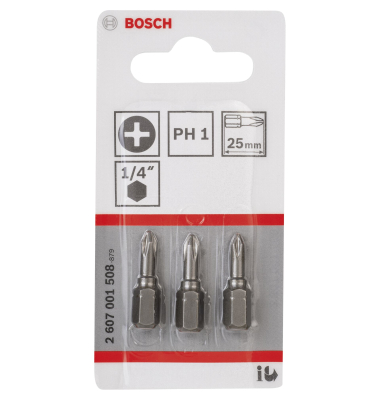 3ST PH Kreuzs. Bit Gr. 1 XH 25mm