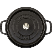 La Cocotte 20cm rund, schwarz, Gusseisen
