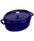 La Cocotte 29cm oval dunkelblau, Gusseisen