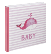 Fotoalbum UK-183-R, Baby Rosa Whale, 50 Seiten