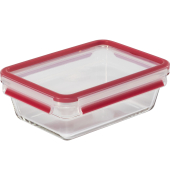 Clip&Close Glass Vorratsdose 1,3 L Glas Rot