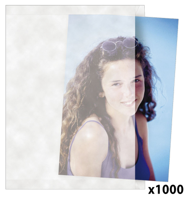 1x1000 Daiber Pergaminh&uuml;llen 13x18cm &Ouml;ffnung Breitseite