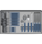 Swiss Modern Besteck-Set 24 tlg. Blau