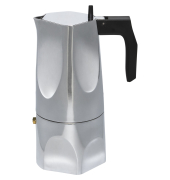 Espressokocher MT18/6, silber/schwarz