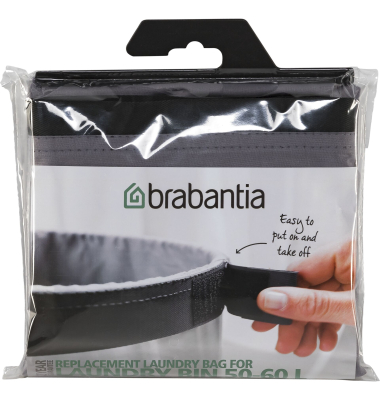 W&auml;schekorb-Sack Ersatz f&uuml;r W&auml;schebox, 50-60 L Grey