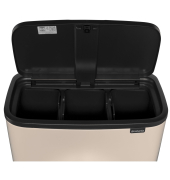 M&uuml;lleimer Bo Touch Bin 3 x 11 L Soft Beige
