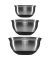 R&uuml;hrsch&uuml;ssel Stahl matt schwarz, 3-er Set 1+1.6+3L