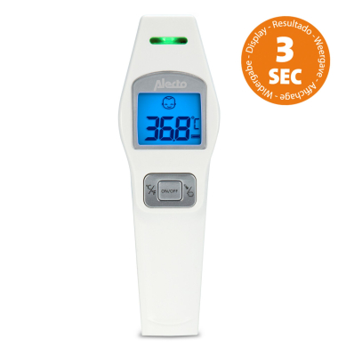 Infrarot-Stirnthermometer wei&szlig;