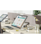 ASPEKT Fold Stand for 32 Monitor Silver