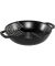 Wok 30 cm mit Deckel Gusseisen, schwarz