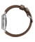 Strap Trad. Lthr. Brown Connect. Silver 42444549mm