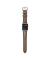 Strap Trad. Lthr. Brown Connect. Silver 42444549mm