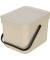 Sort & Go Abfallbeh&auml;l. Soft Beige 6 L